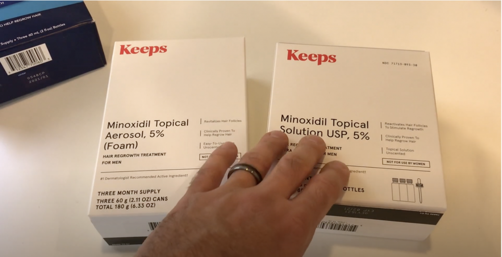 keeps minodoxil topical solution