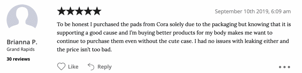Cora Testimonial