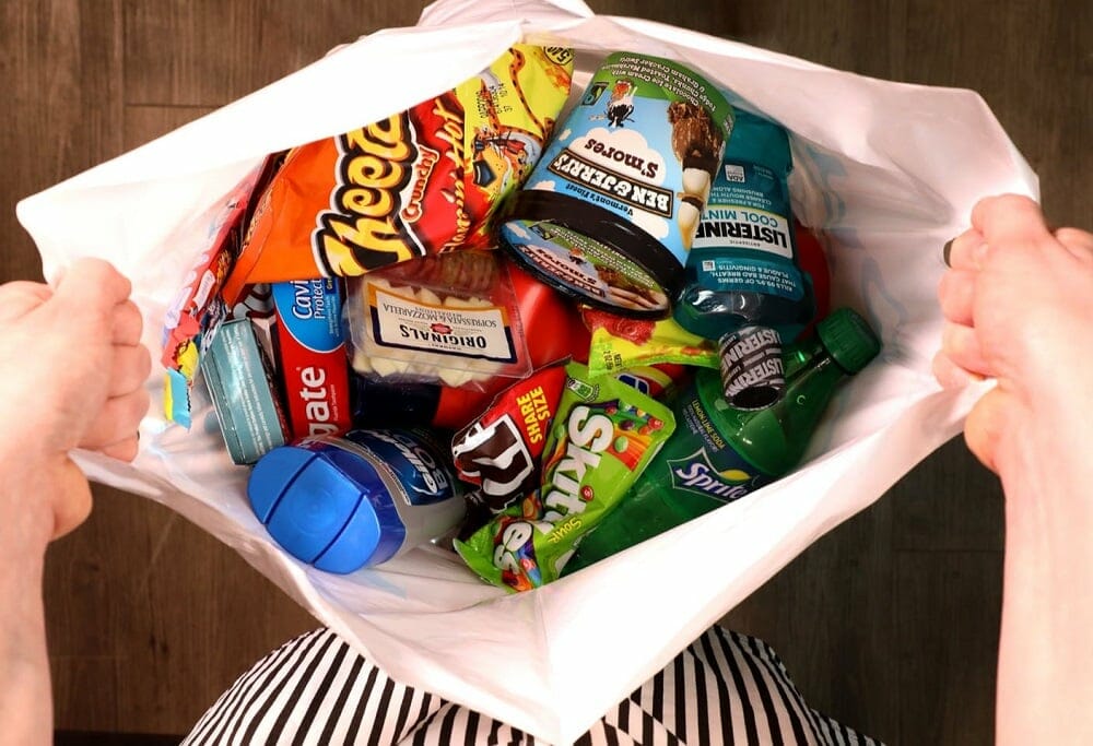 goPuff delivering items ordered through app
