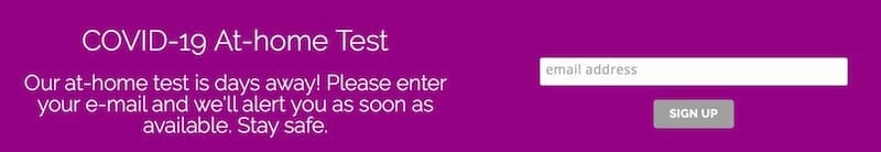 covid test signup
