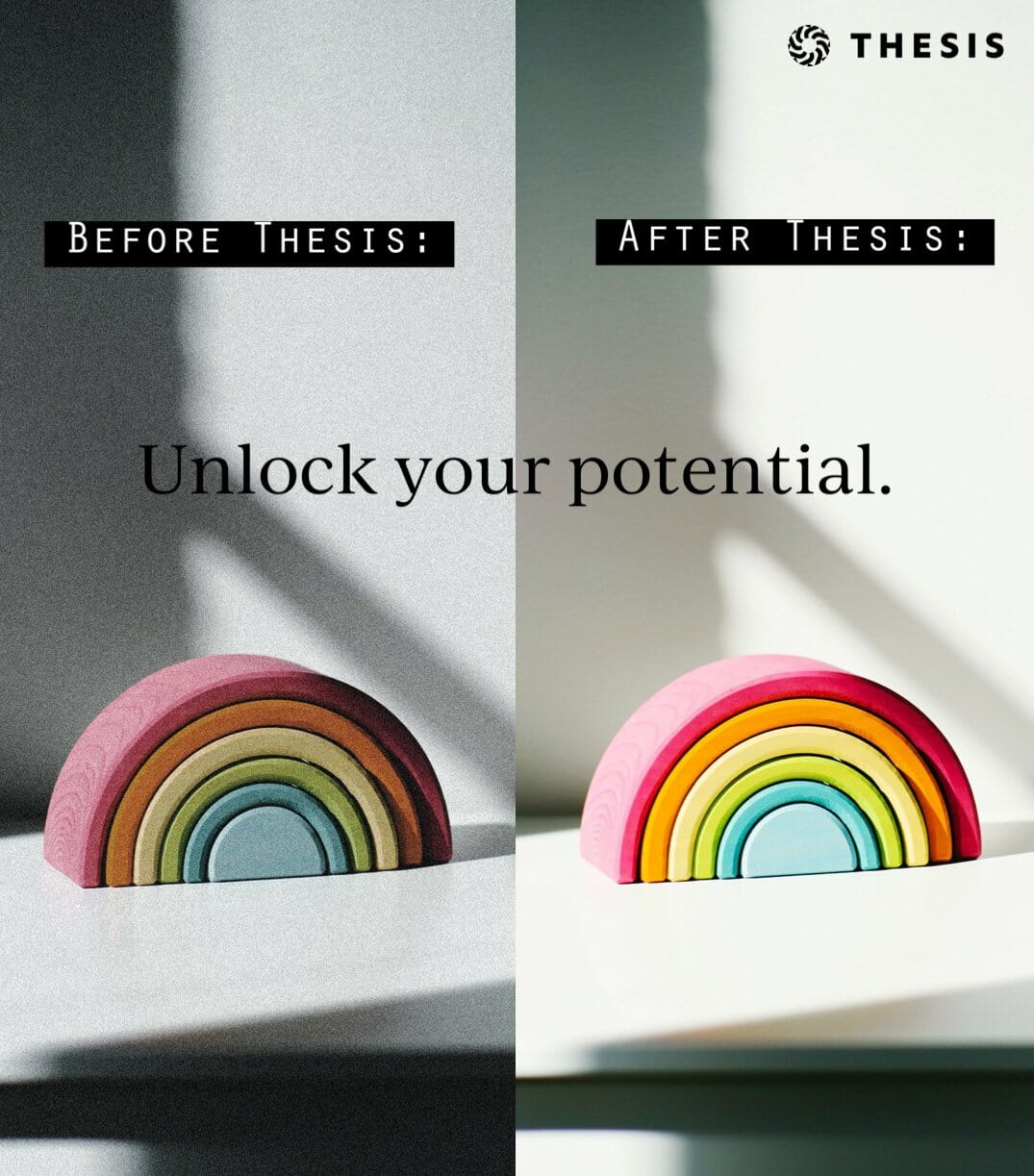 thesis before after