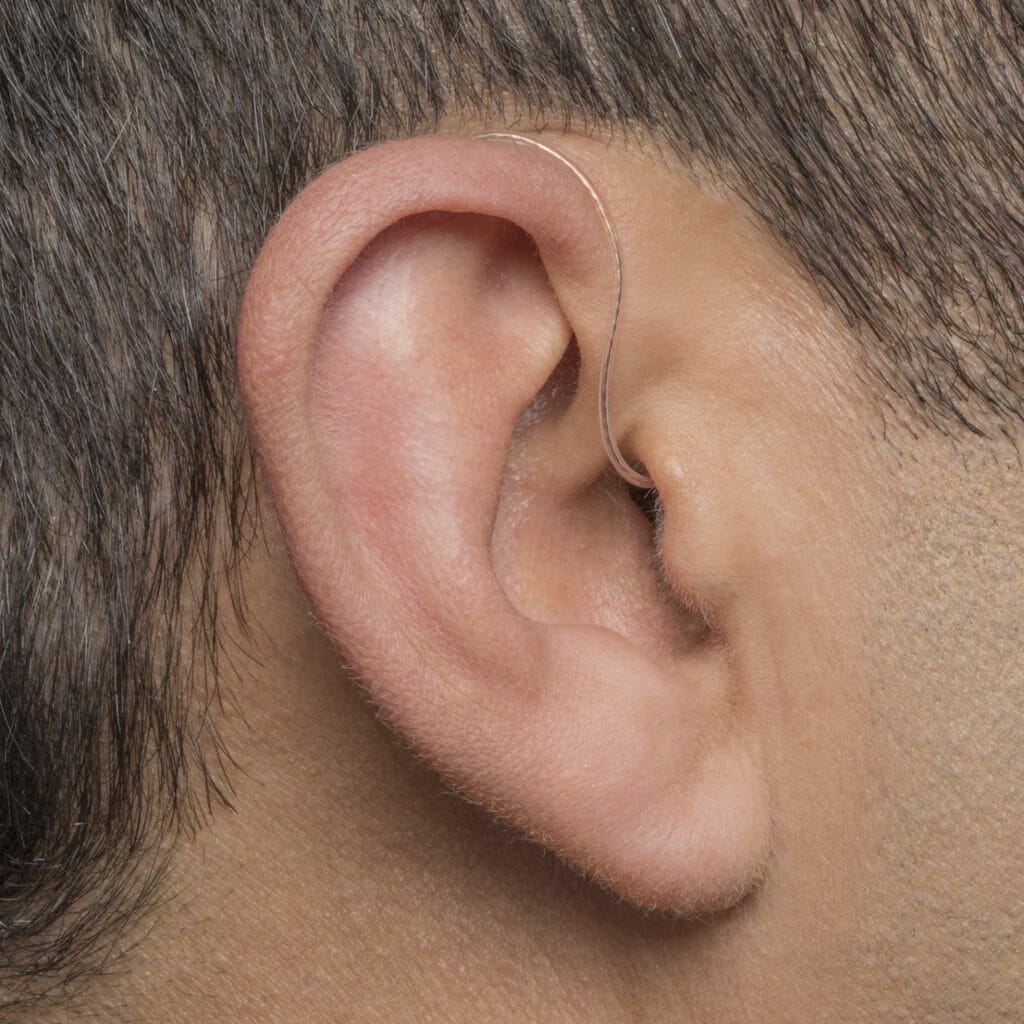 wearing hearing device