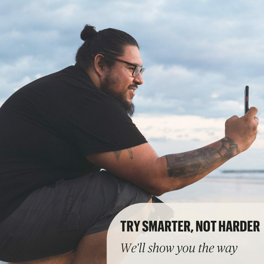 man taking session while on the beach