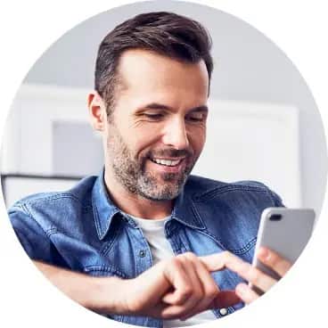 client taking plushcare online session