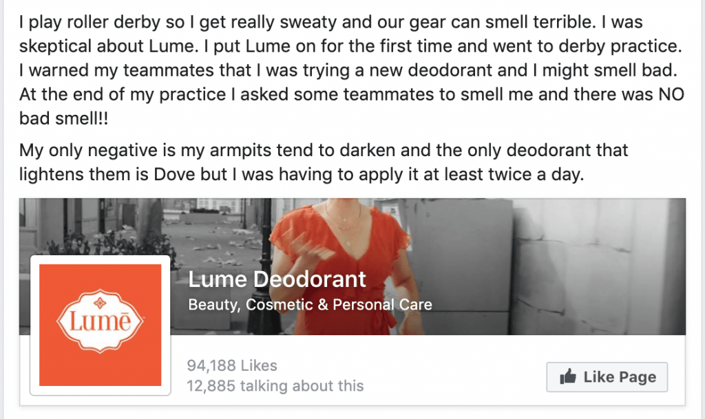 Lume deodorant Review