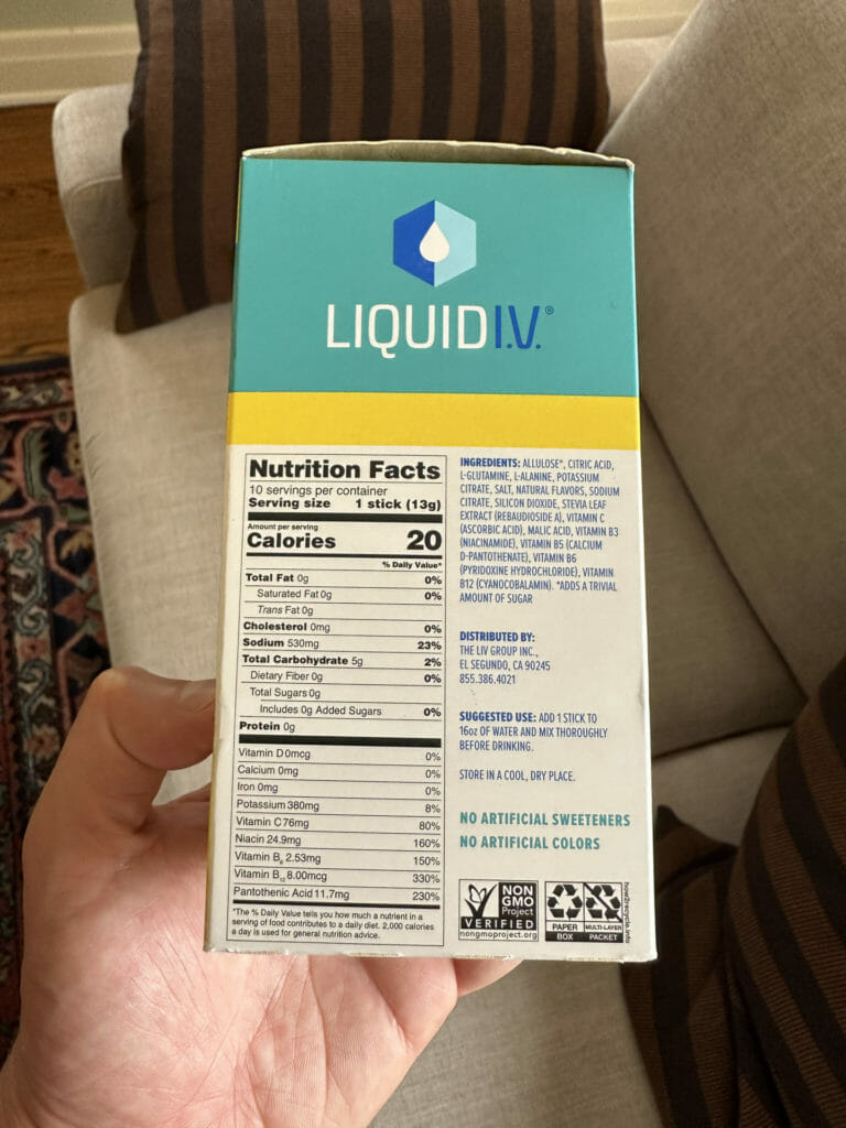 liquid iv sugar free